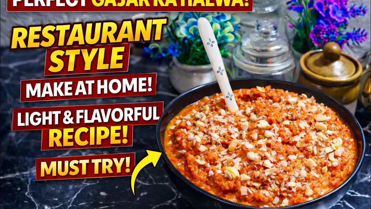  Restuarant style Gajar Halwa Recipe😱😋❤️ | 😃🤤Soft, Khoya Wala Halwa | Winter Special 😍