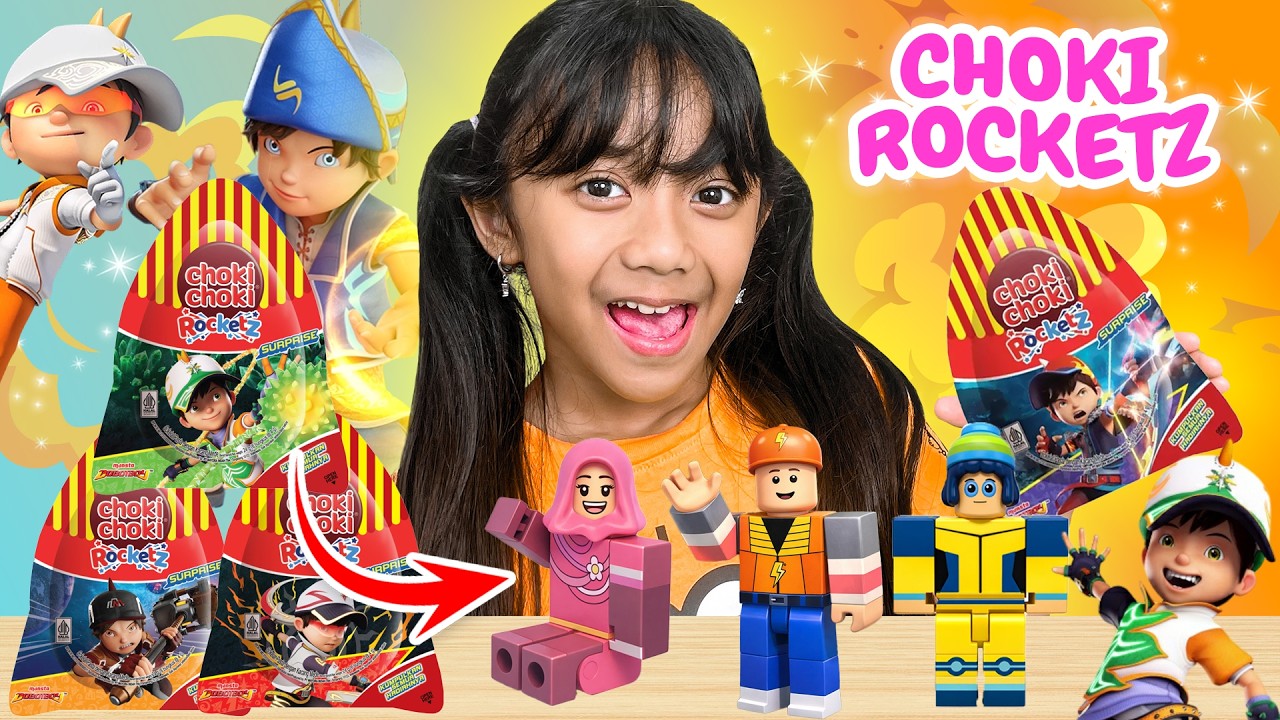 SAMANTHA BORONG SEMUA COKI COKI ROKETZ BOBOIBOY 😍 TERNYATA ISINYA BUKAN MAINAN !!