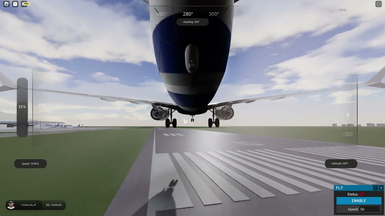 Butter 737MAX8 Zerotech crosswind landing