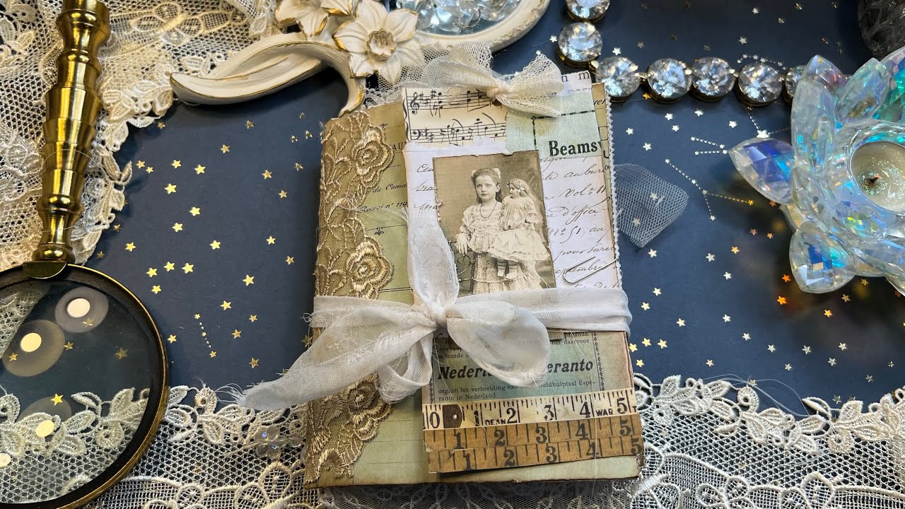 66 ~  تصفح مفكرة او مذكرات جنك جورنال junk journal  ( Flip-through )