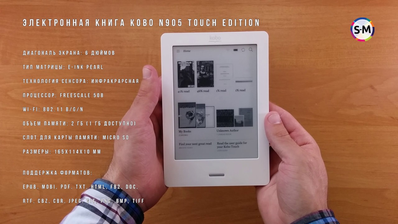 Электронная книга Kobo N905 Touch с поддержкой FB2. Обзор, распаковка, тест работы