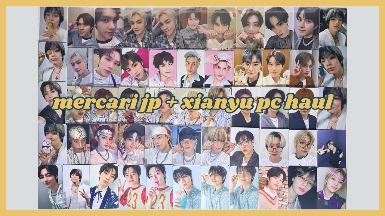 huge mercari jp + xianyu photocard haul (stray kids, p1harmony, nct wayv)