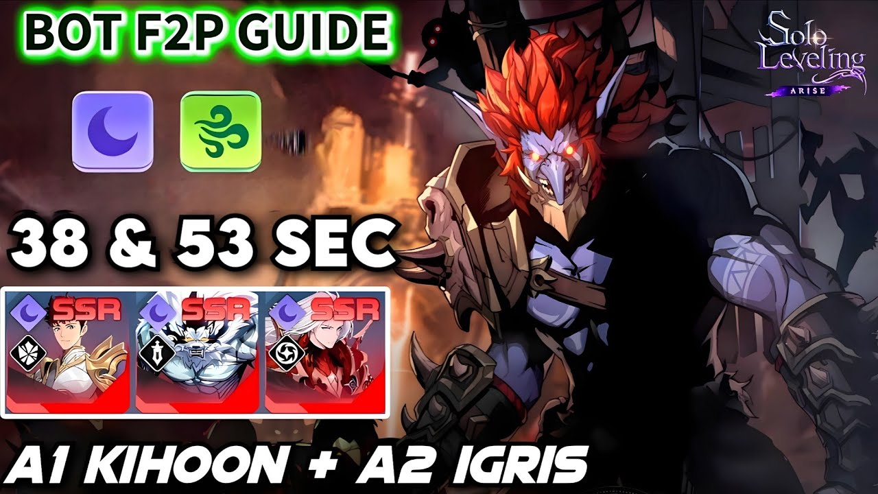 F2P BOT 38 & 55 SEC USING DARK & WIND TEAM SETUP