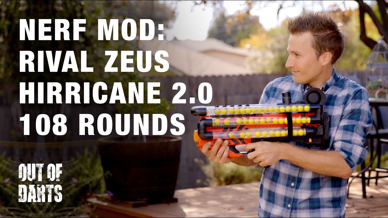 NERF MOD: Nerf Rival Zeus Mod MXV 10,800 (108 Balls Full-Auto!)