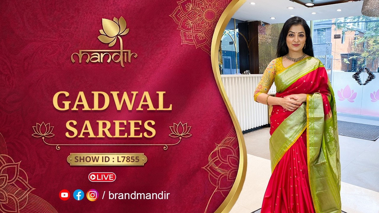 Gadwal Sarees Collection | WhatsApp Number 733 733 7000 | Brand Mandir Sarees LIVE