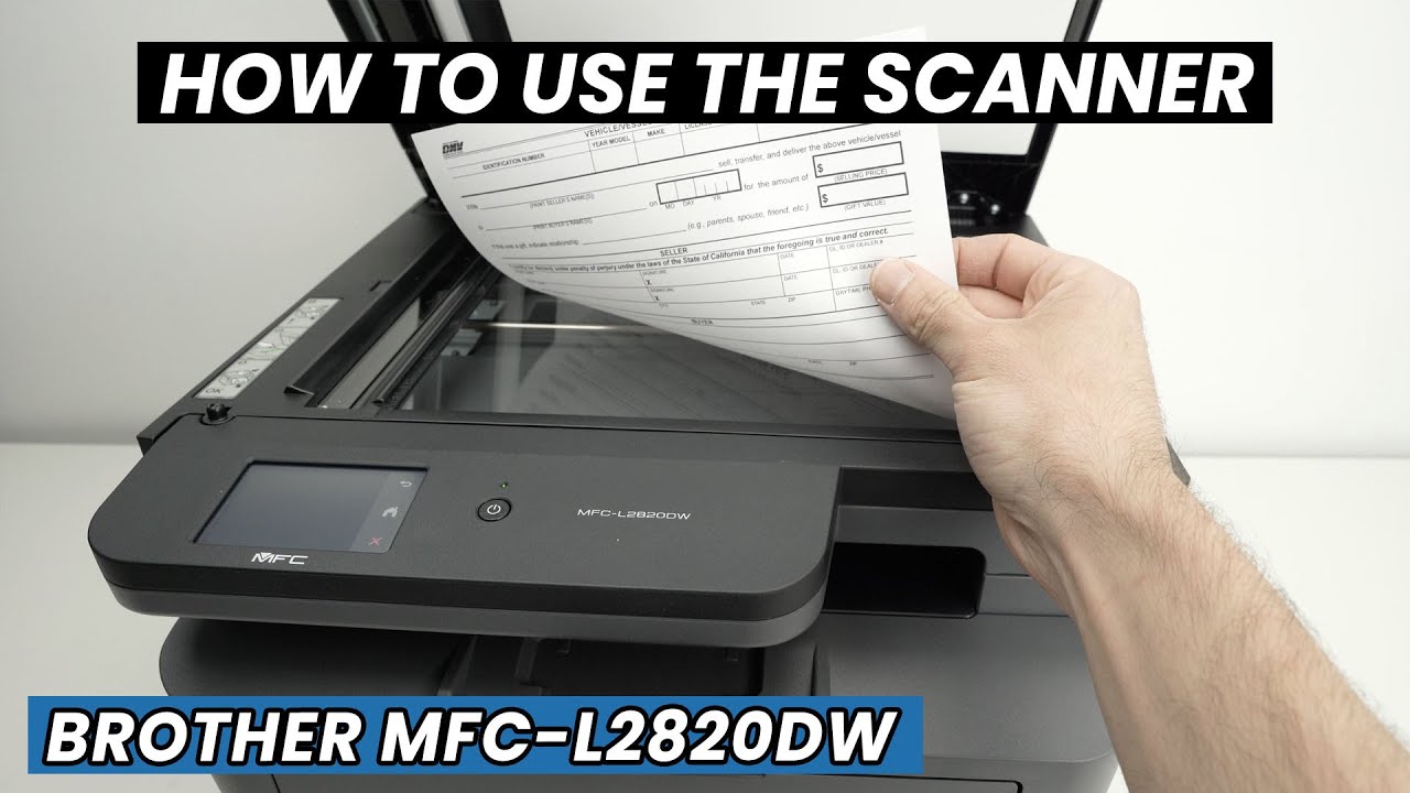 Brother MFC-L2820DW: как пользоваться сканером
