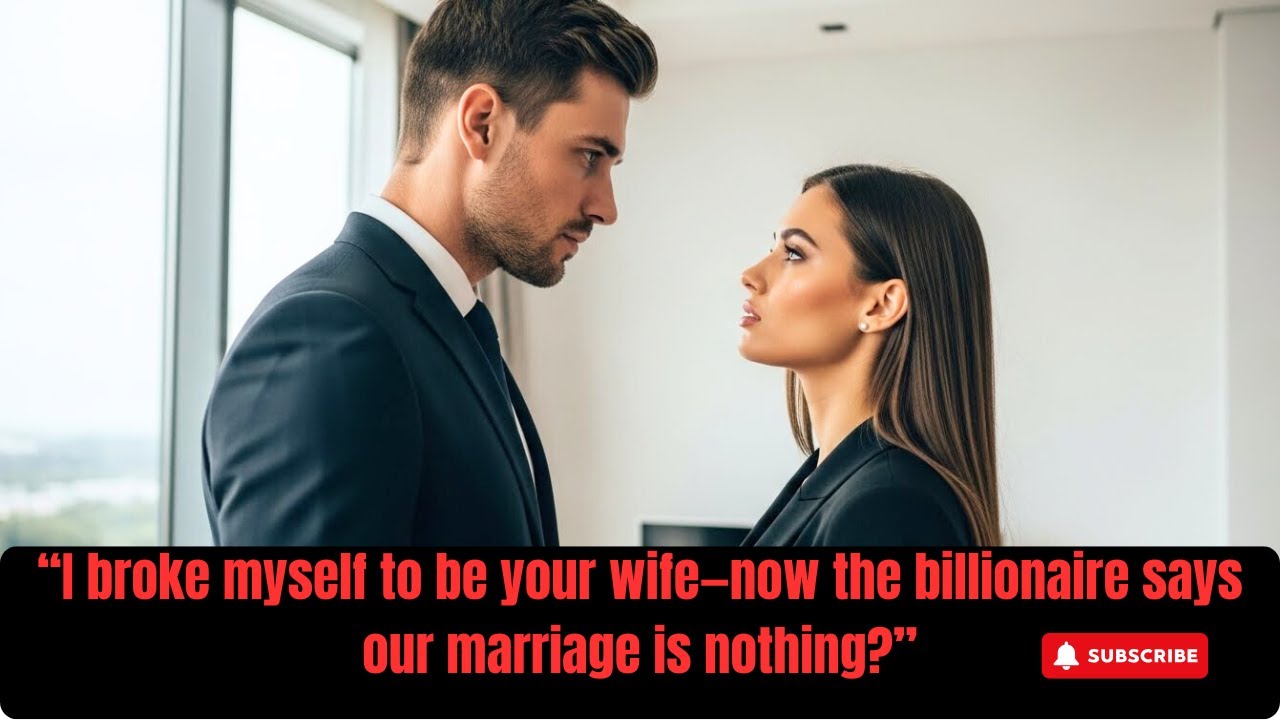 “I broke myself to be your wife—now the billionaire says our marriage is nothing?”