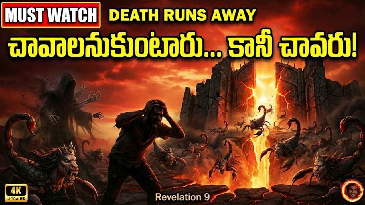 నరకపు తలుపులు తెరుచుకున్నాయి | Death Runs Away | Revelation 9:1-12 Telugu|Day 18