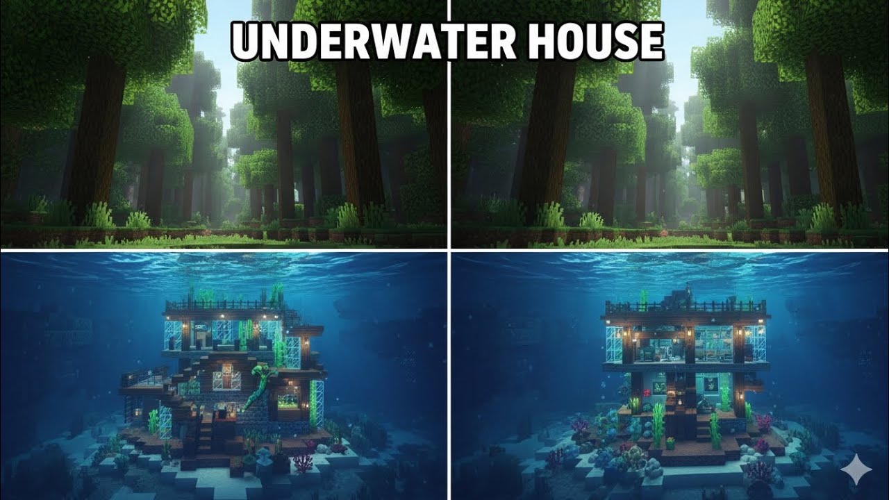 How to Build the Ultimate Underwater House in Minecraft!