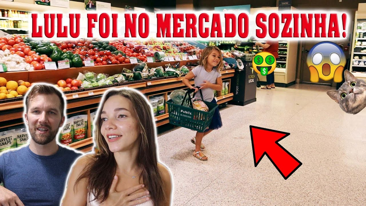 ELA FOI FAZER COMPRAS NO MERCADO SOZINHA!
