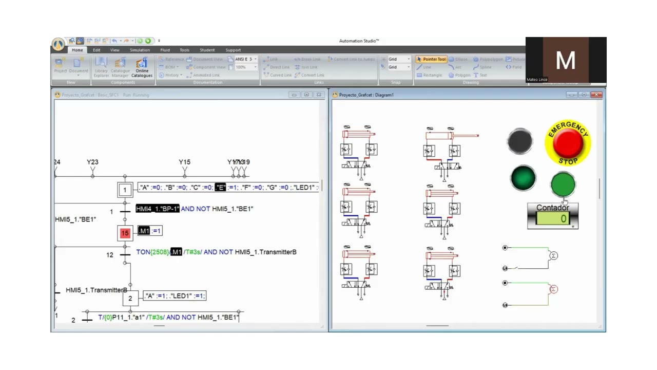 PROYECTO GRAFCET PLC Mateo lince gutierrez universidad eia