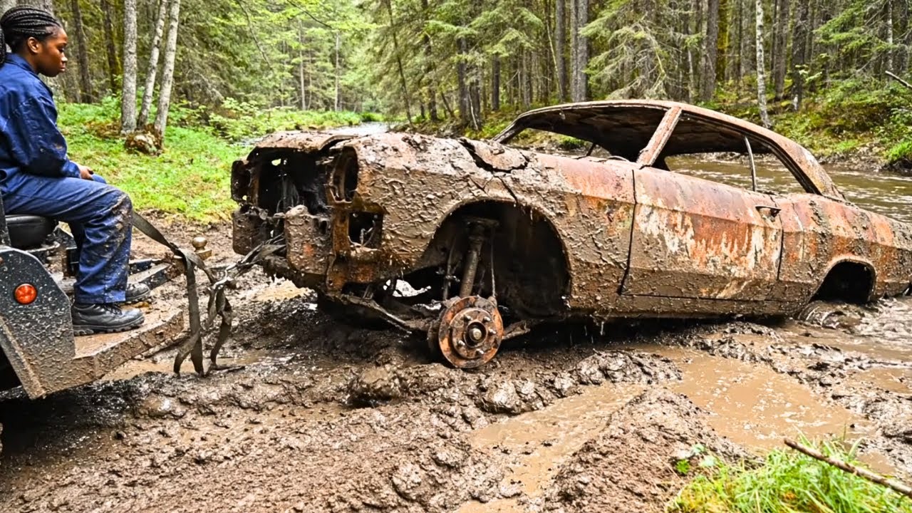 Abandoned 1960 Chevrolet Corvette Restoration — Found in the Forest with NO Wheels