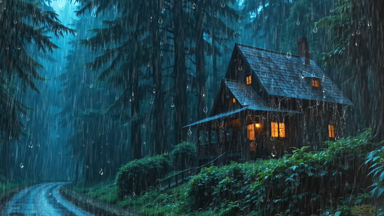🌧️ Calm Thunder Therapy | Rainfall for Deep Sleep, Peace, and Relaxation