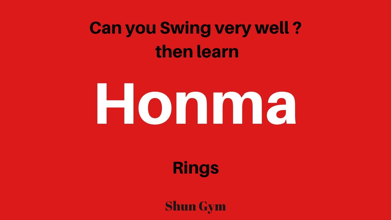 【Gymnastics】Honma on Rings How to teach & Learn