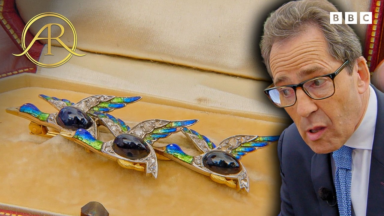 Broszka z sygnowanym szafirem Lacloche Paris pozostawia właściciela bez słowa z powodu wyceny | Antiques Roadshow UK