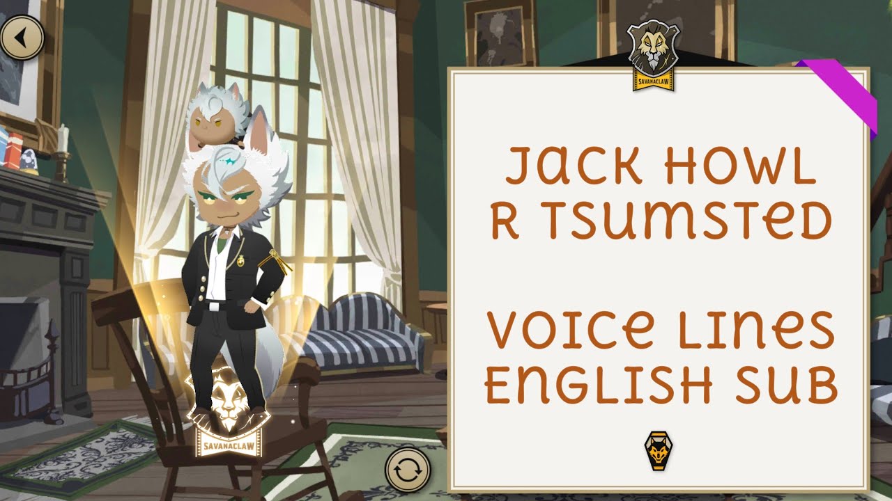 Jack Howl - R Tsumsted - Voice Lines - Disney Twisted Wonderland - English SUB
