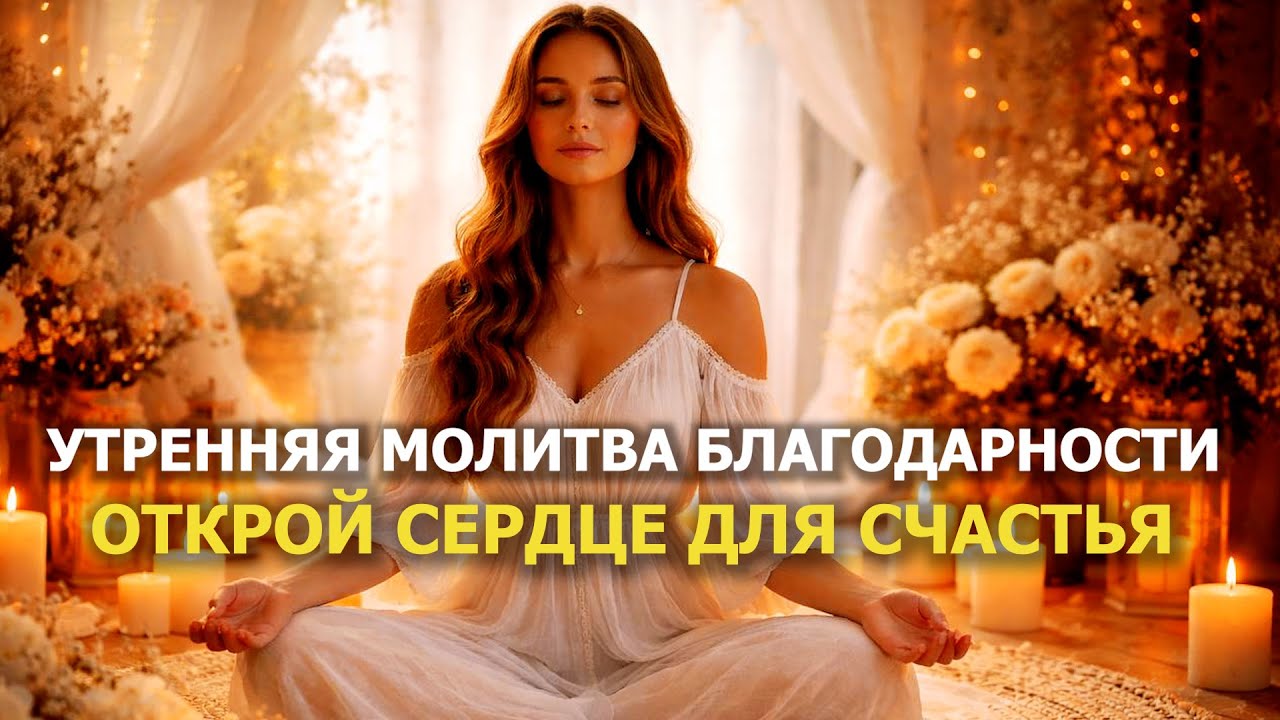 Утренняя Молитва Благодарности🙏 Привлечение изобилия, благословений и любви ✨