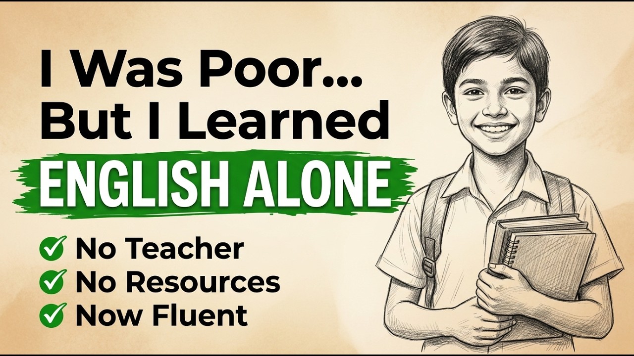 A Poor Student Who Learned English Alone | Powerful English Listening Story for Speaking Practice