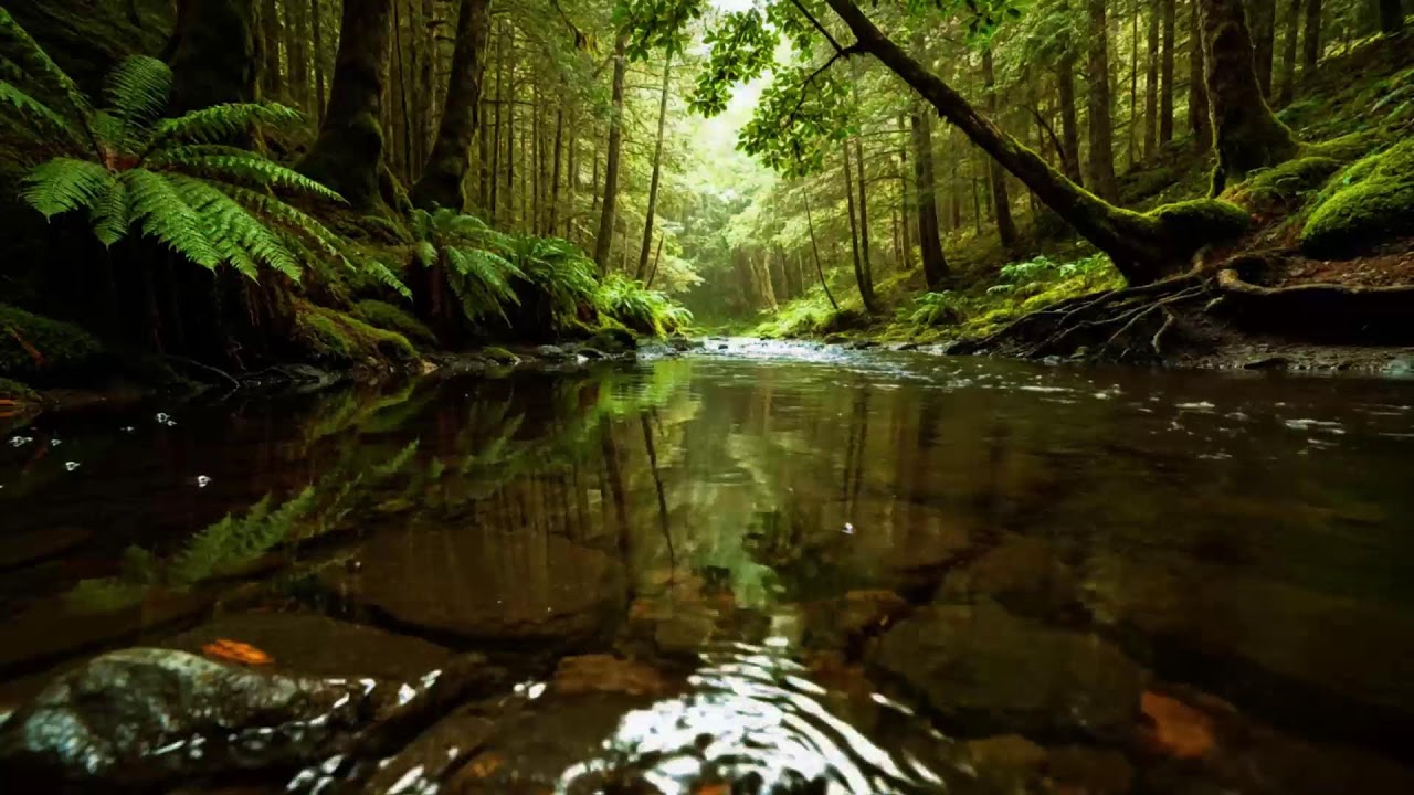 Forest Stream Sounds And Birdsong For Deep Sleep | 8 Hours Natural White Noise