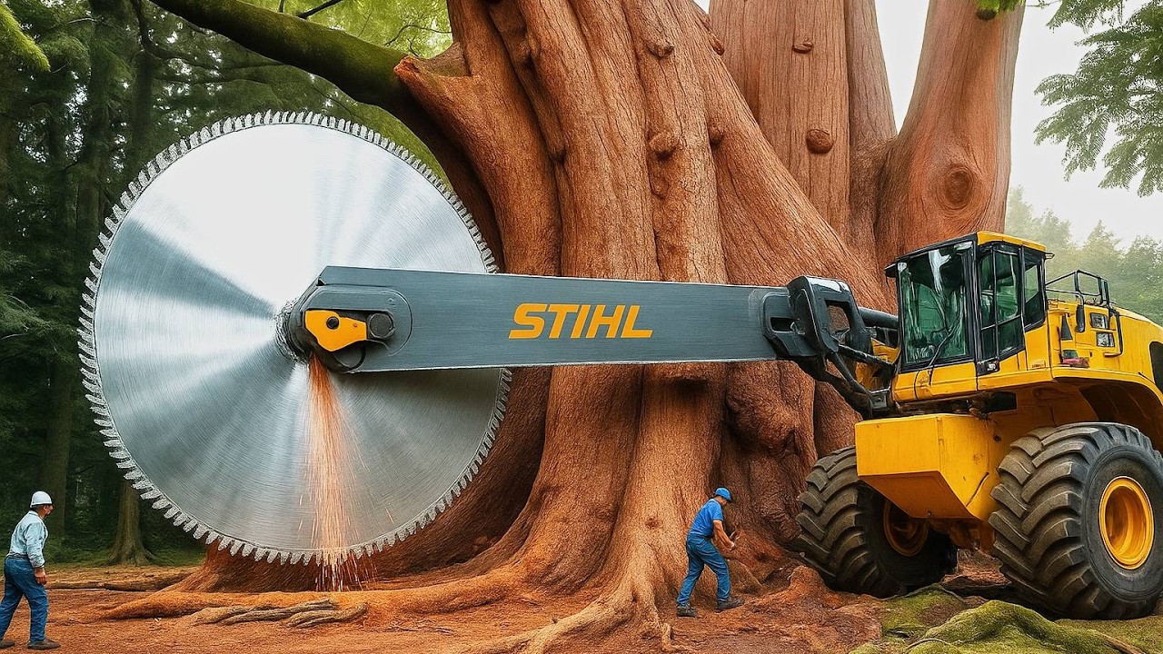 Heavy-Duty Tree Shredders | Raw Forestry Machines in Action