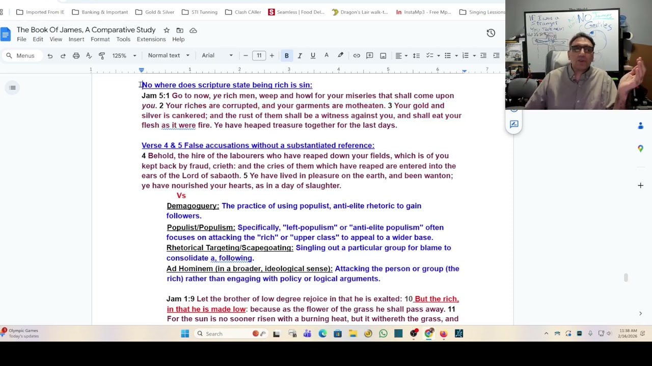 Book of James - THE RICH MAN