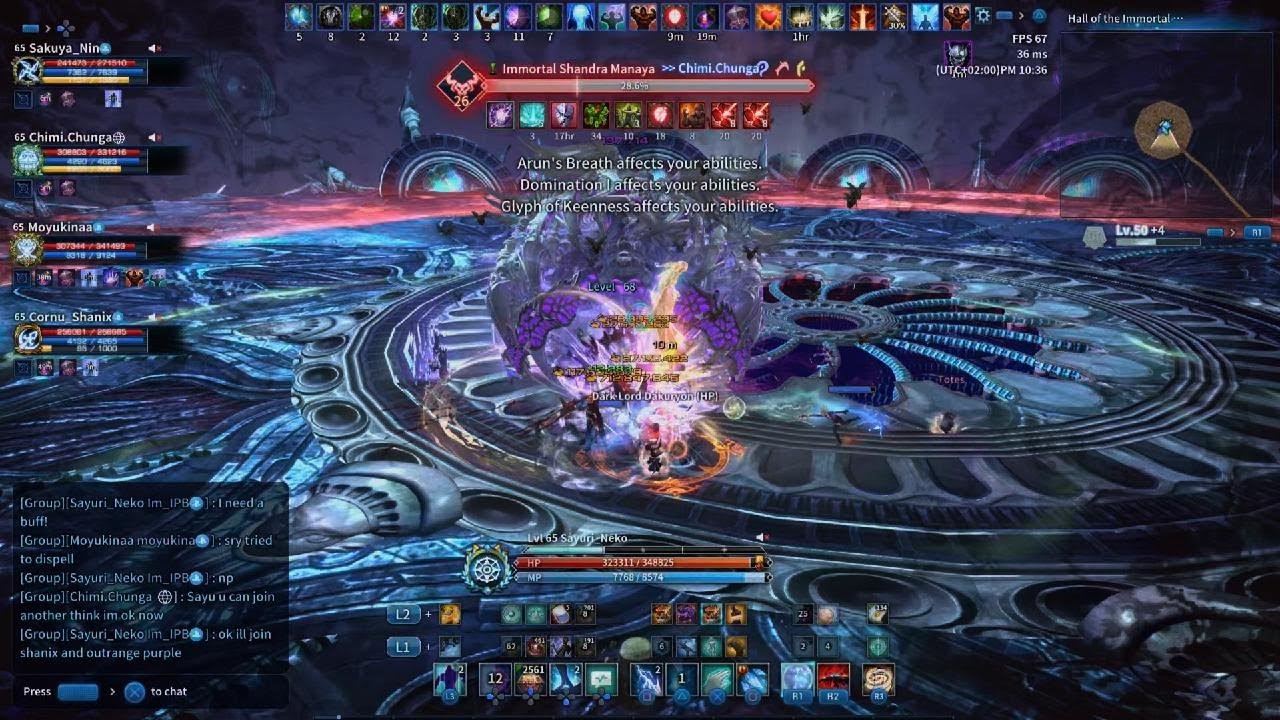 TERA Console immortal manaya Purple Sorcerer POV