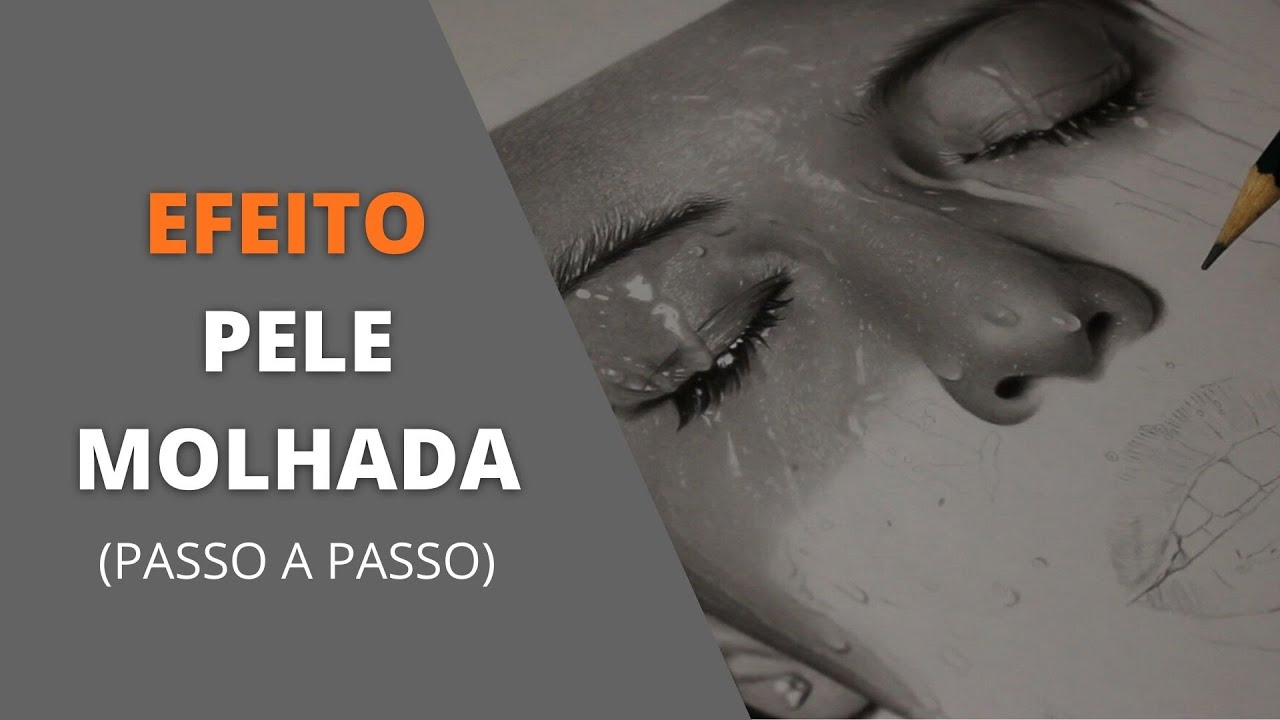 Como Sombrear Pele Molhada no Desenho Realista | Efeito de água