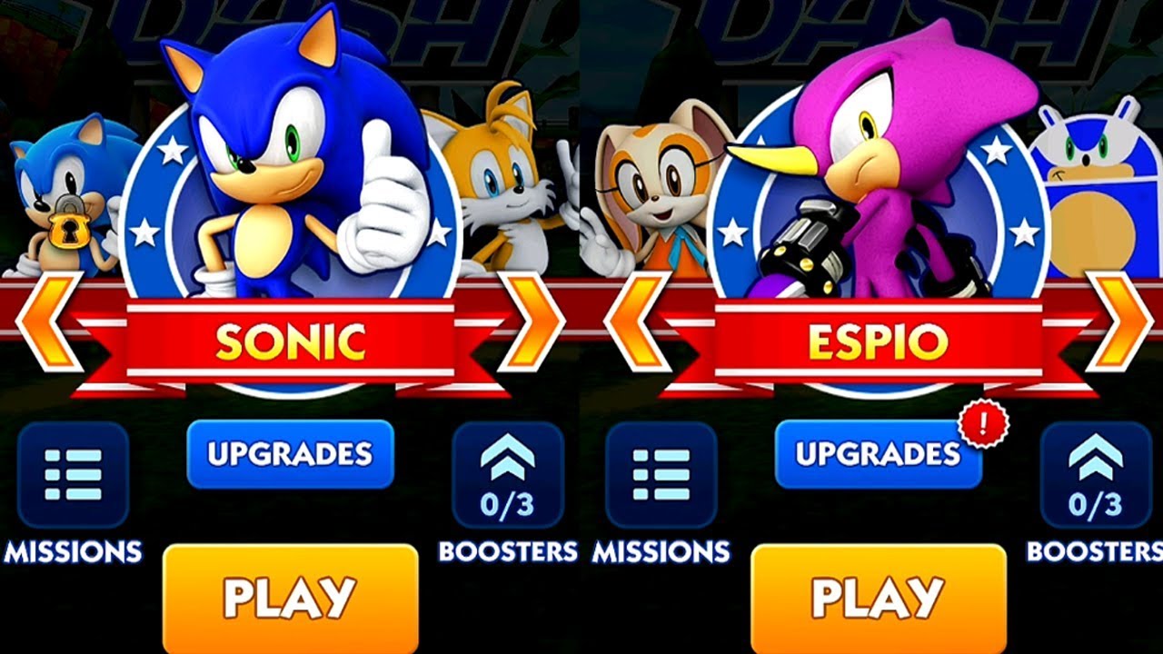 Sonic Dash SONIC VS ESPIO Android iPad iOS Gameplay HD