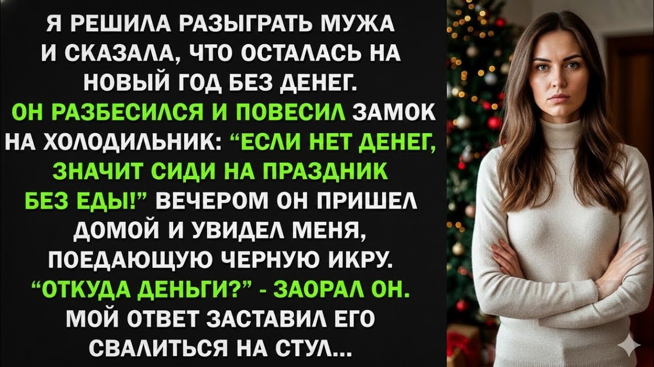 «Если нет денег — сиди на Новый год без еды!» Муж повесил замок на холодильник, а я…
