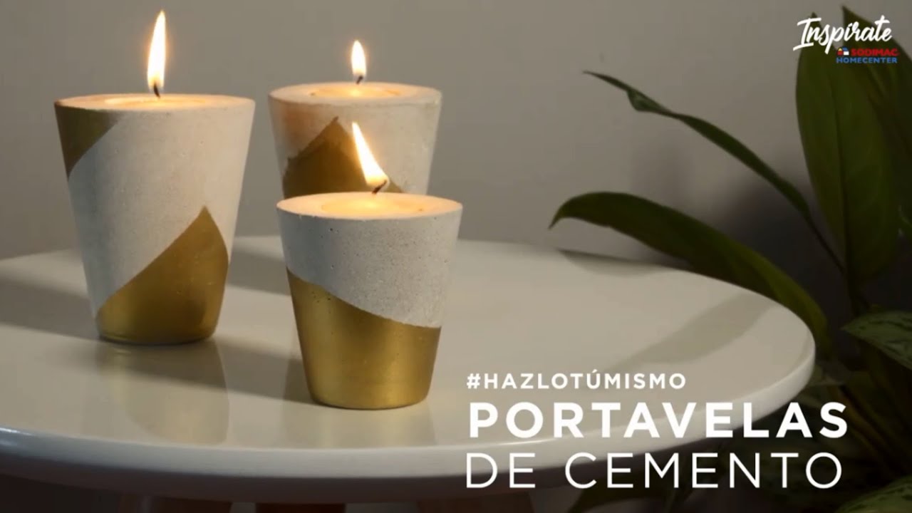Ilumina tu A&ntilde;o Nuevo con estos candelabros de cemento