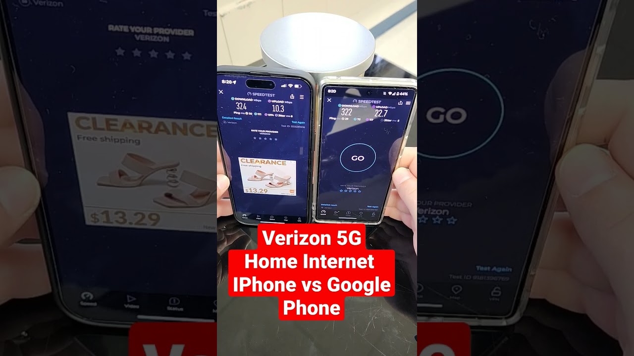 iPhone vs Google Phone Verizon 5G Home Internet #shorts