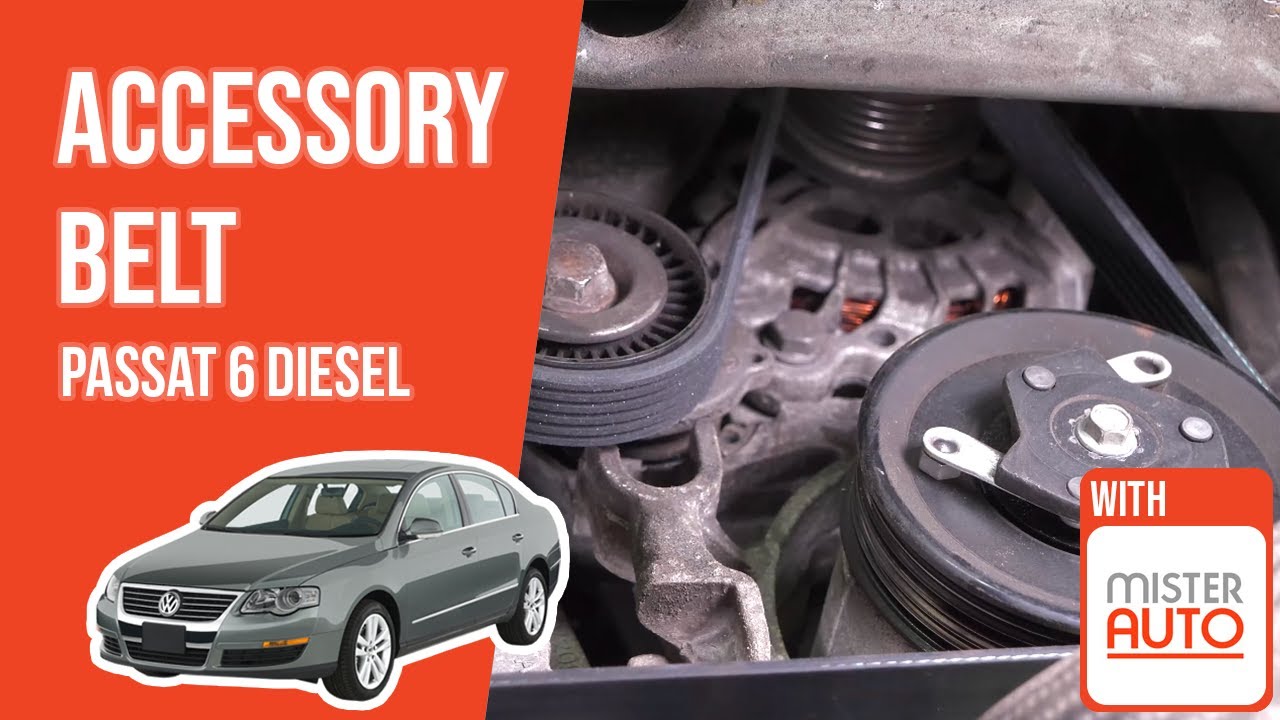 How to replace the accessory belt Passat mk6 2.0 TDI 🚗