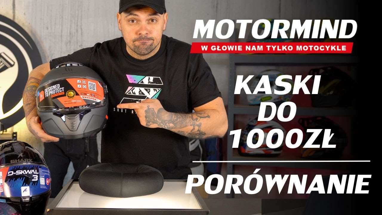 MT Thunder 4SV, Nexx y100, Airoh Spark 2, Scorpion Exo 520, Shark D skwal 3.Kaski z blendą do 1000zł