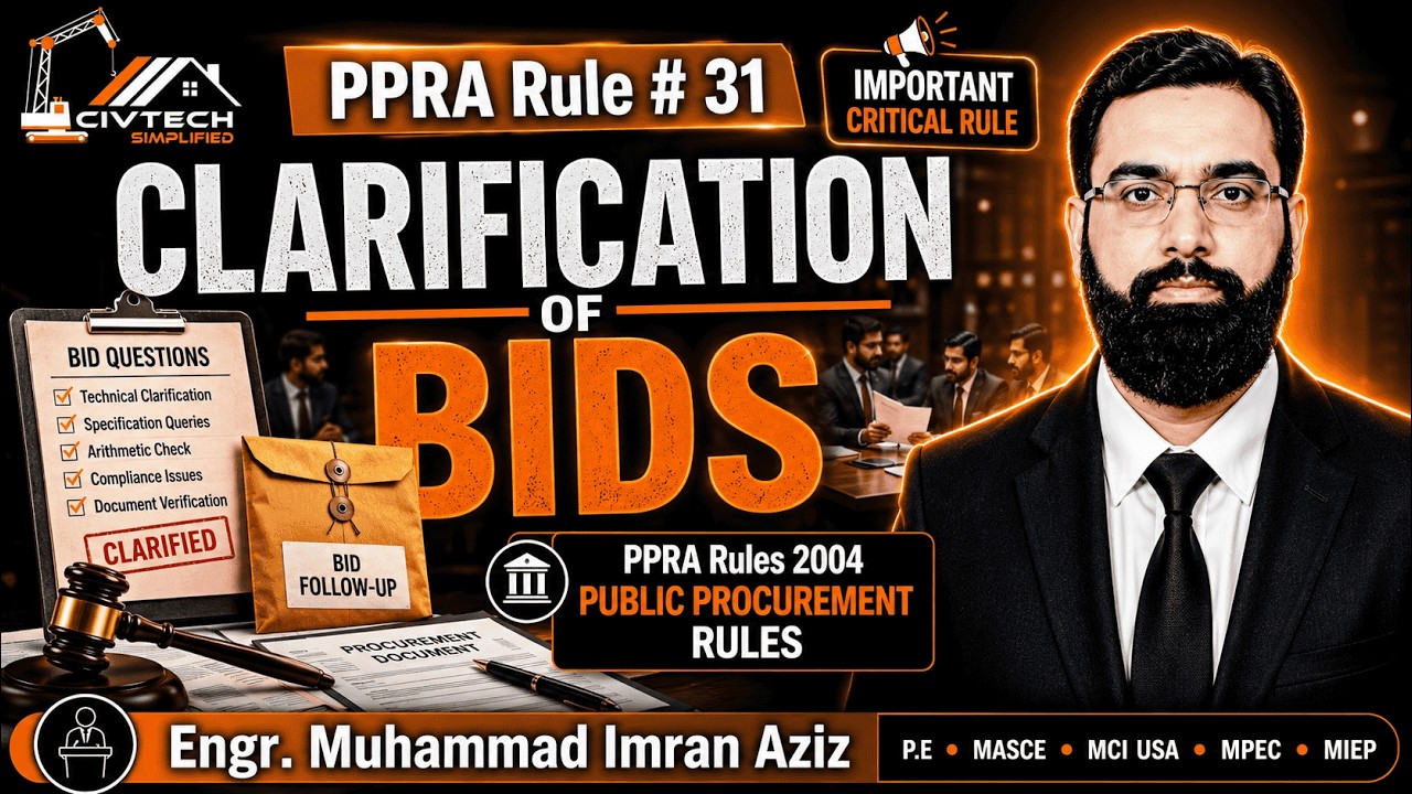 PPRA Rule 31 Explained | Clarification of Bids | Public Procurement Rules 2004 Pakistan | PPRA Rules