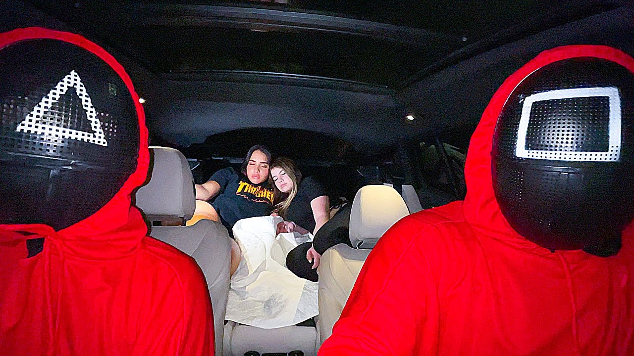 PASSAMOS A NOITE NO CARRO E O MENSAGEIRO DO ROUND 6 APARECEU PARA LEVAR MINHA AMIGA!! (assustador)