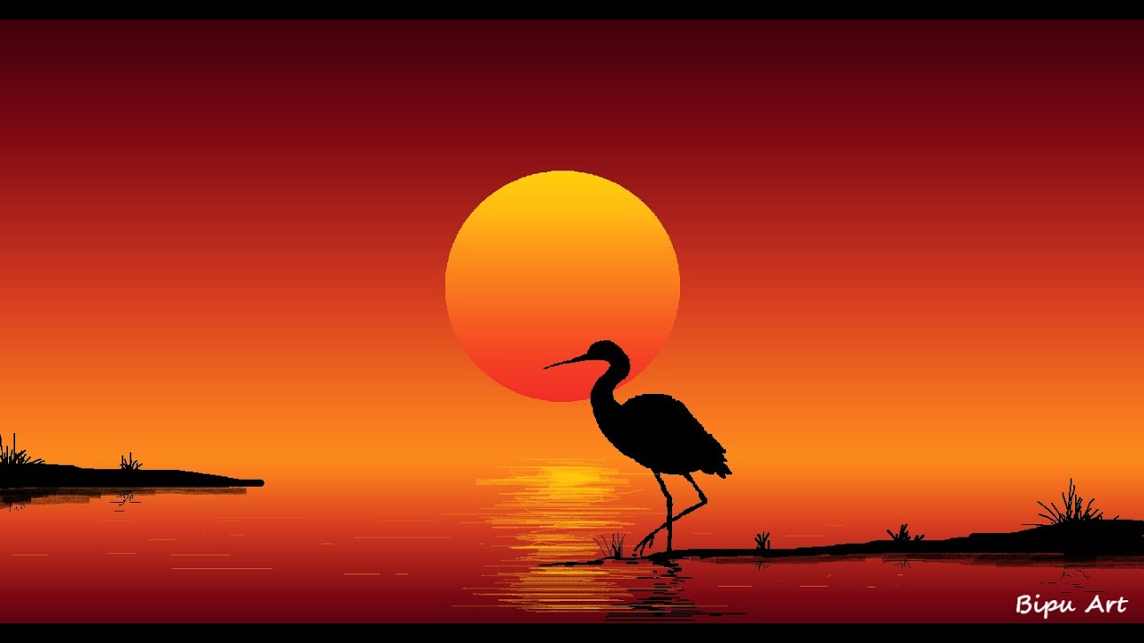 Draw in Ms Paint | Ms Paint Drawing | paint in computer | scenery drawing | How to draw