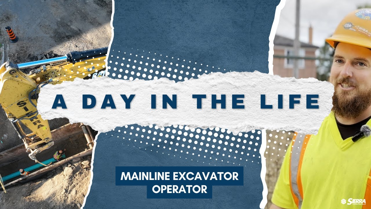 A Day in the Life | Mainline Excavator Operator | Sierra Construction