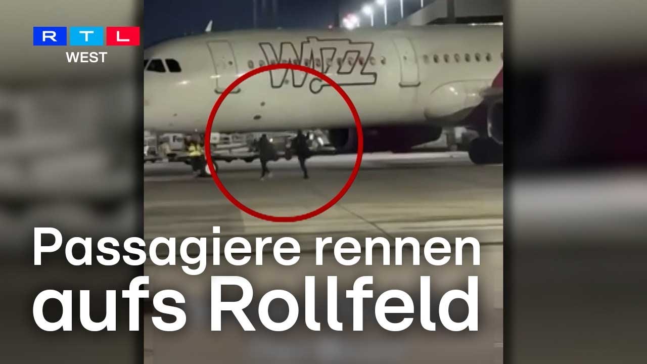 Passagiere gelangen auf Vorfeld vom Flughafen Köln/Bonn – Video zeigt den Zwischenfall | RTL WEST