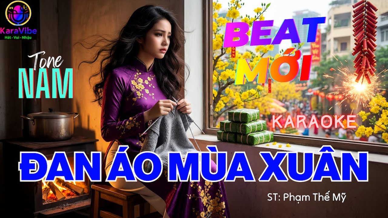 ĐAN ÁO MÙA XUÂN Karaoke ❤️ Tone Nam ❤️ BÀI QUEN BEAT MỚI ❤️ Dễ Hát