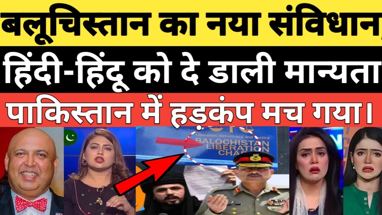 Balochistan ka naya dhamaka||Balochistan Liberation Charter, हिंदी और हिंदू का विधान||pak shocked
