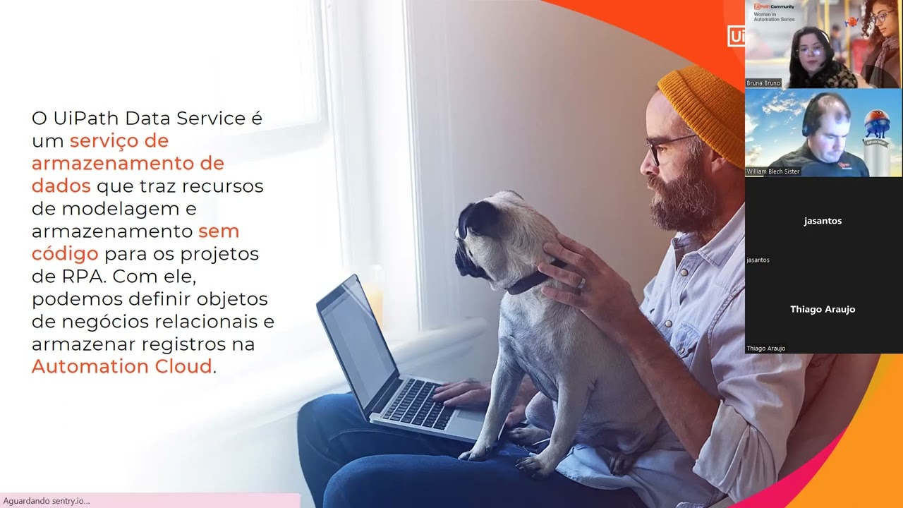 Criando robôs assistidos integrados com Data Service (em Português)