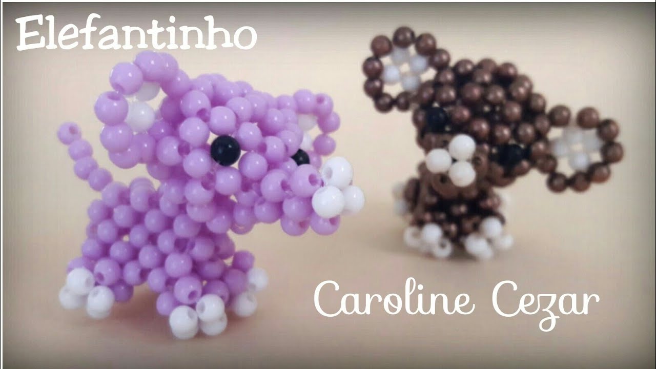 Elefantinho 1/2 🐘 (Beaded Elephant)