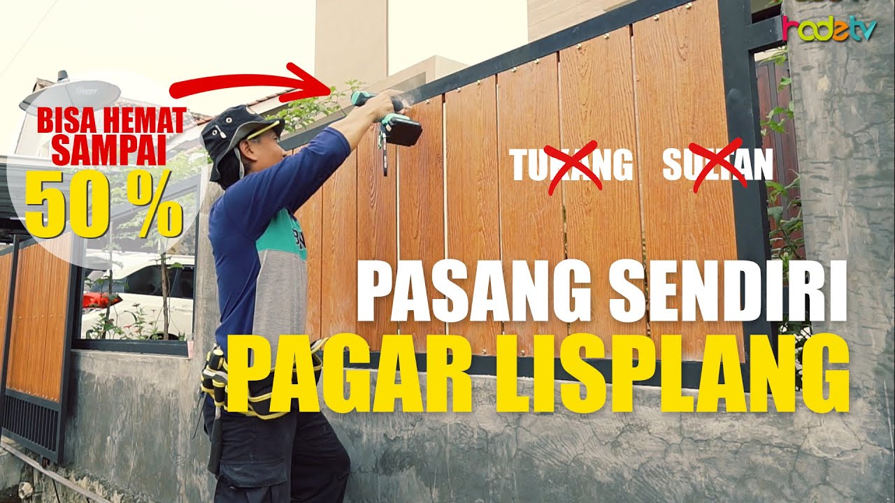 Gantengin Rumah dengan Pagar Lisplang Motif Kayu