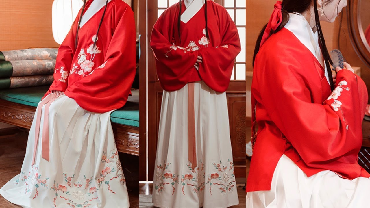 Traditional Chinese Clothes Hanfu From Ming Dynasty! Type: Jiaoling Aoqun