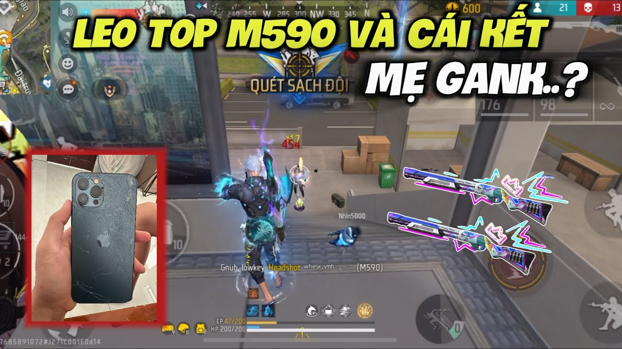 Free Fire | Kan GM Gặp Sự Cố Khi Leo Top M590..😭