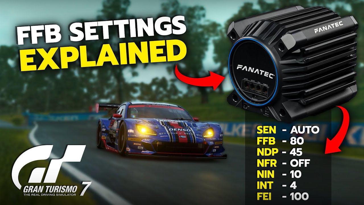 Gran Turismo 7 Wheel Settings – Fanatec ClubSport DD+