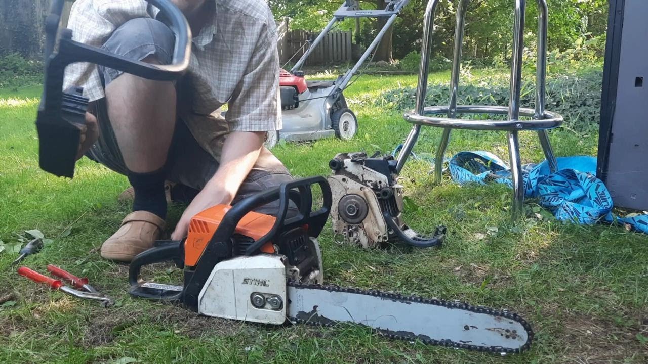 Quickest Stihl Ms170 Rear Handle Replacement! 017, 018, ms170, ms180