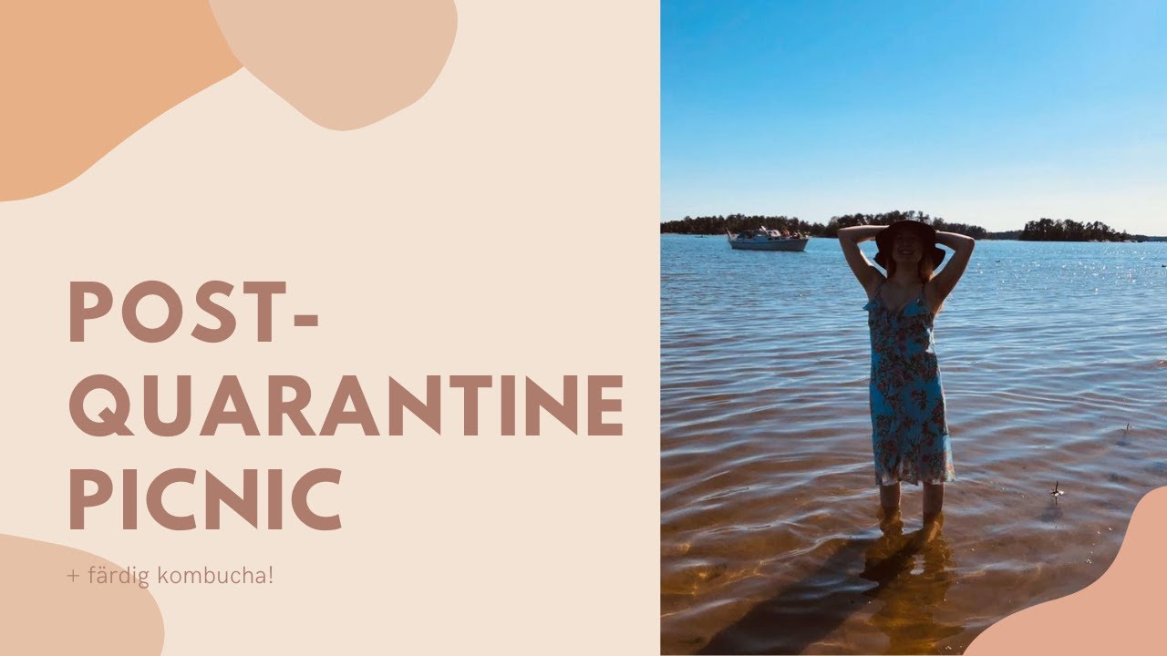 KOMBUCHA PROVSMAKNING: F&ouml;rsta picknicken efter karant&auml;n!