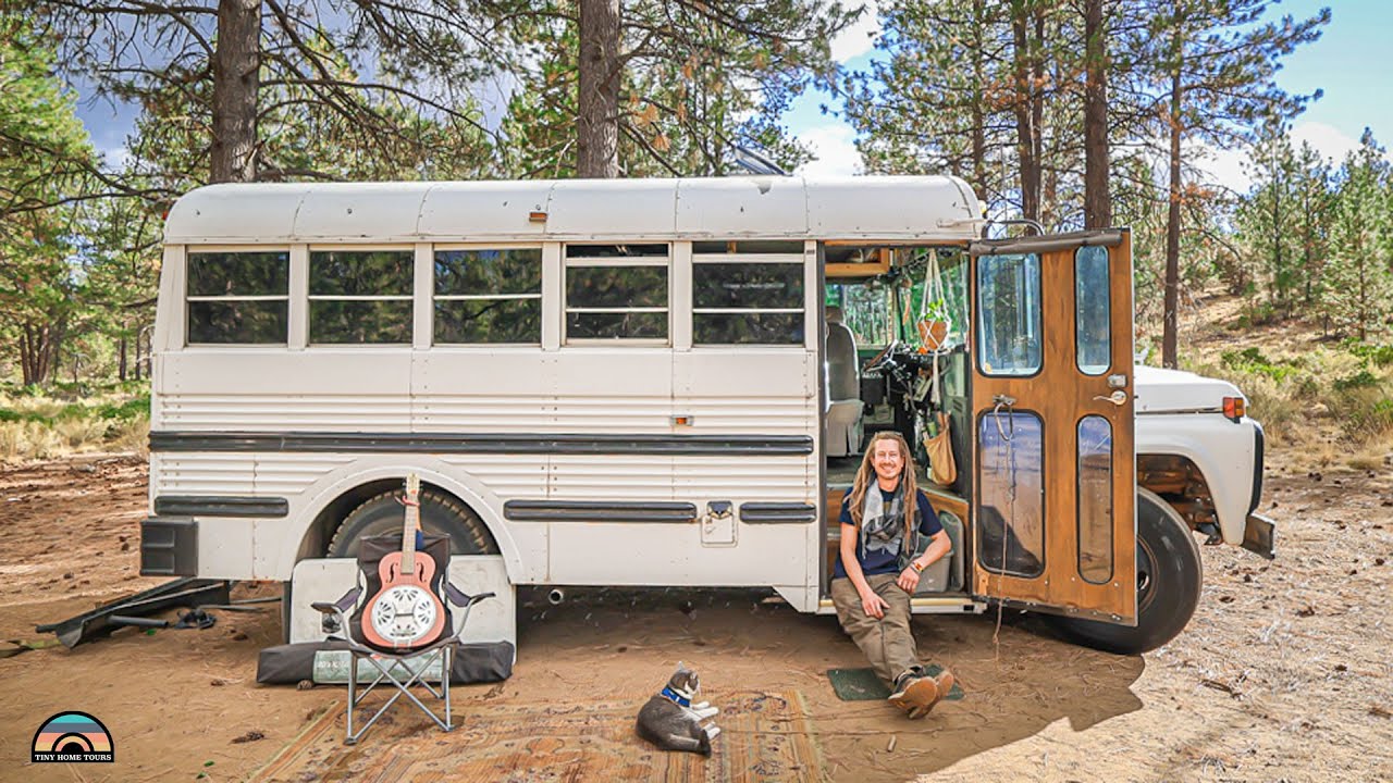 Vintage DIY School Bus Tiny Home