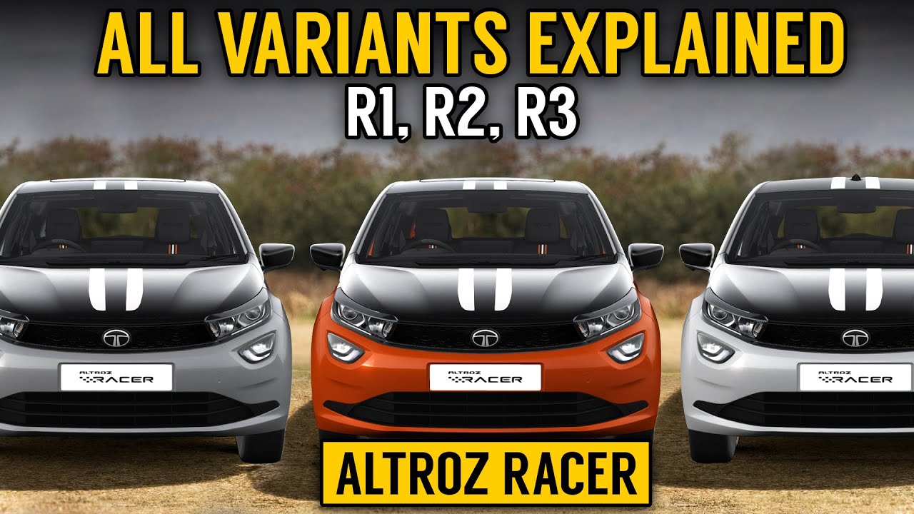 Altroz racer variants explained with prices | Tata Altroz racer R1, R2, R3 | Exterior, interior